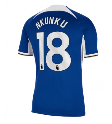 Chelsea Christopher Nkunku #18 Hjemmebanetrøje 2023-24 Kort ærmer